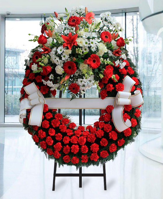 Enviar corona de flores para difuntos Estándar